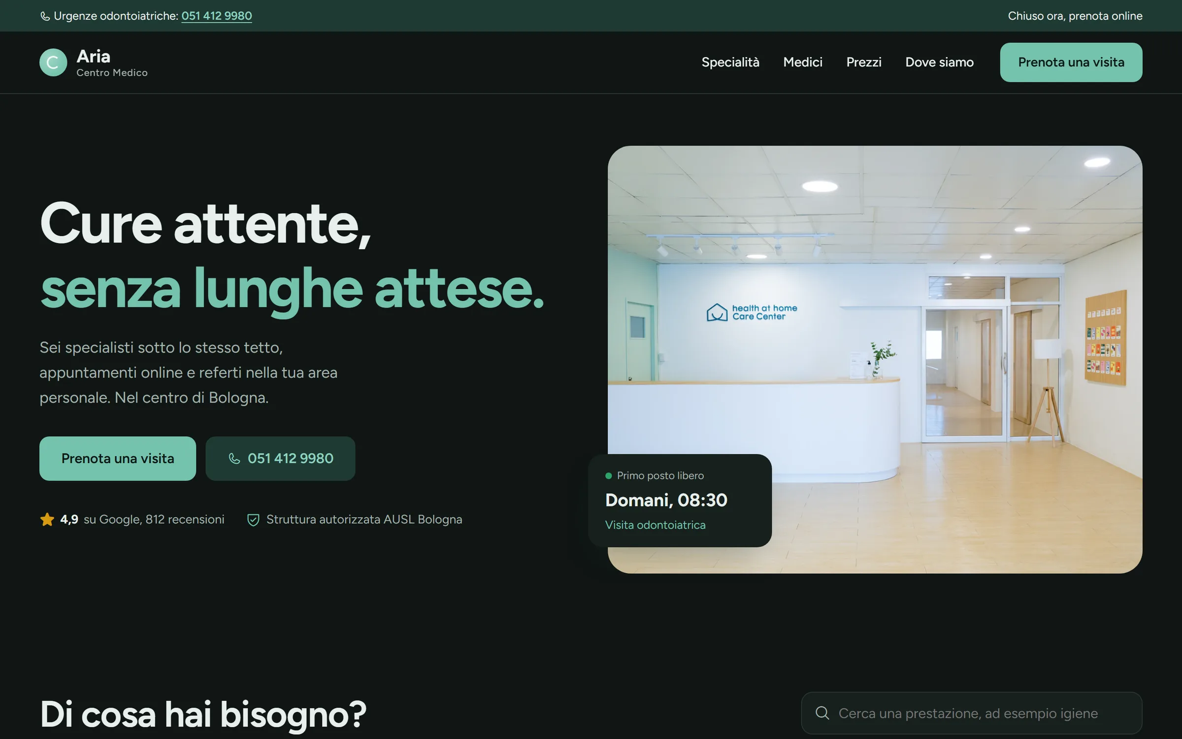 Aria, centro medico